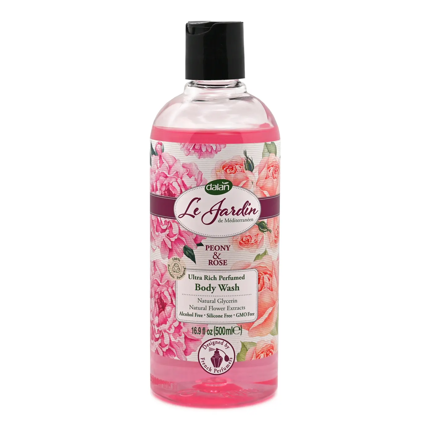 DALAN LE JARDIN ГЕЛЬ ДЛЯ ДУША500ml Пион и роза