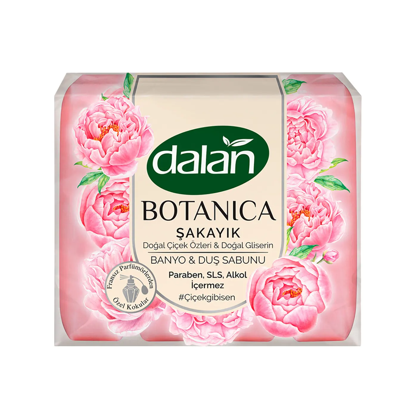 DALAN BOTANICA МЫЛО ДЛЯ ДУША  150g x 4 Пион